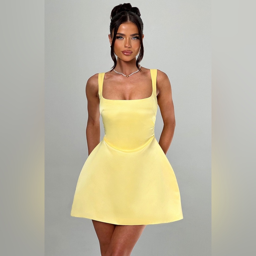 BabyBoo SOFIE MINI DRESS - LEMON YELLOW XXL
